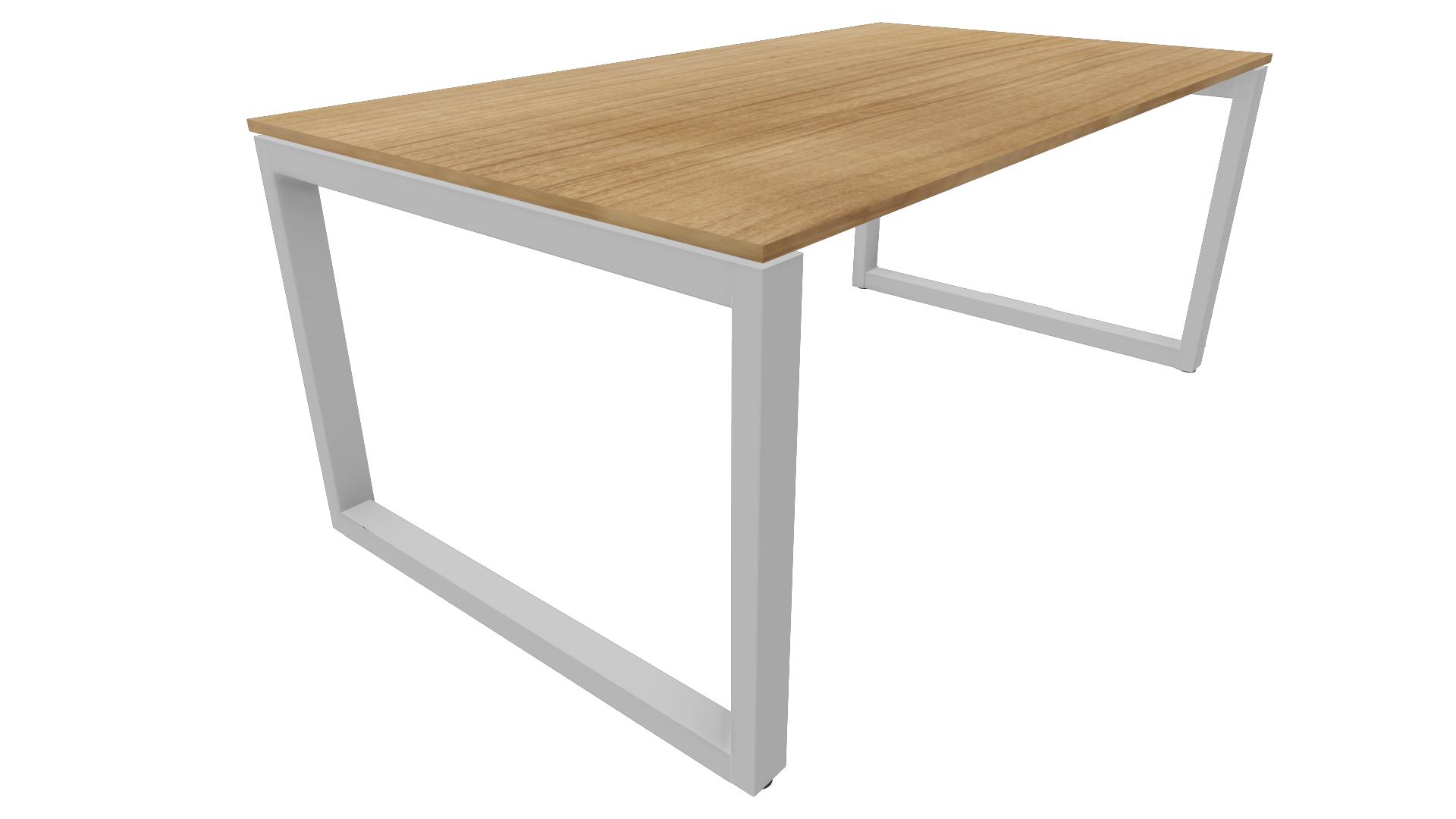 Bureau 4431 recht - 140 x 80 cm. - Alu - Toscaans noten afbeelding