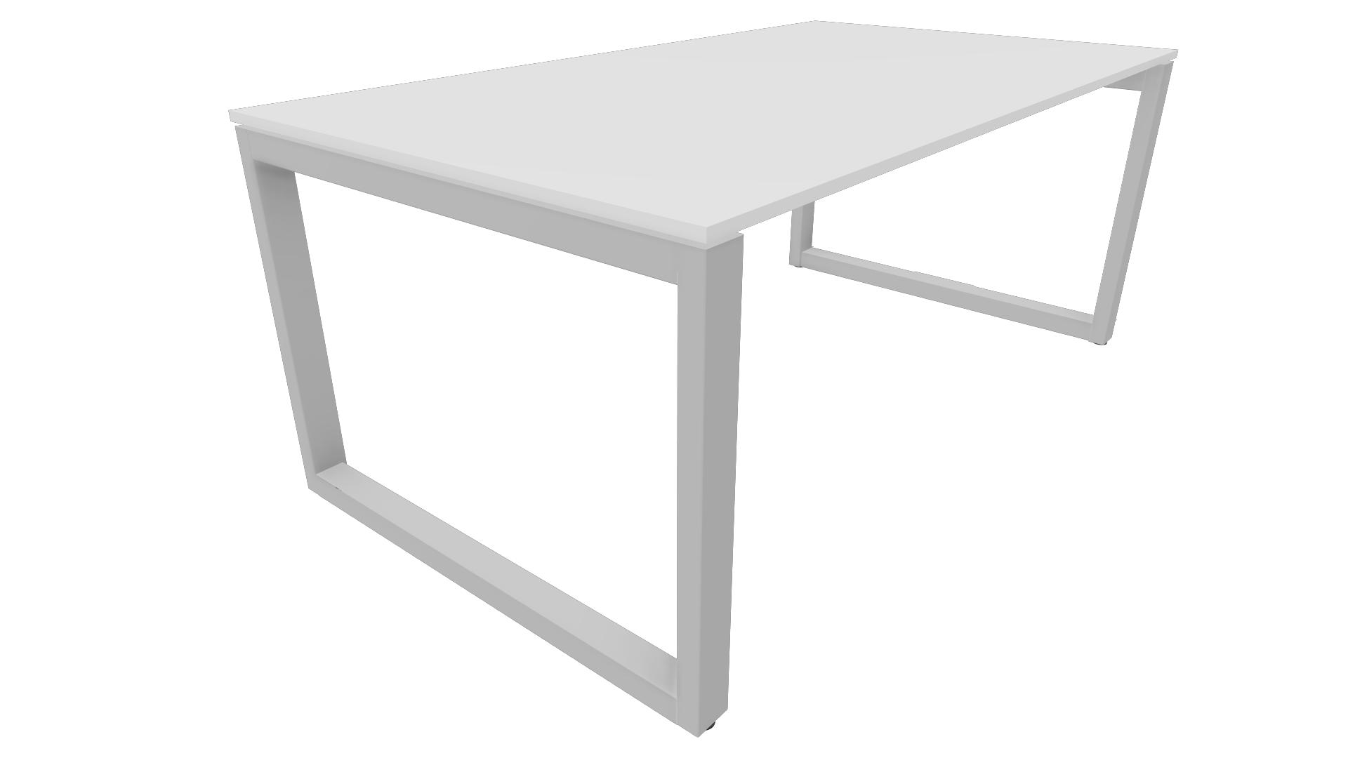 Bureau 4431 recht - 200 x 90 cm - Alu - Wit afbeelding