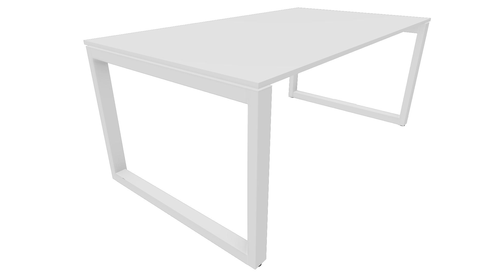 Bureau 4431 recht - 140 x 80 cm. - Wit - Wit afbeelding