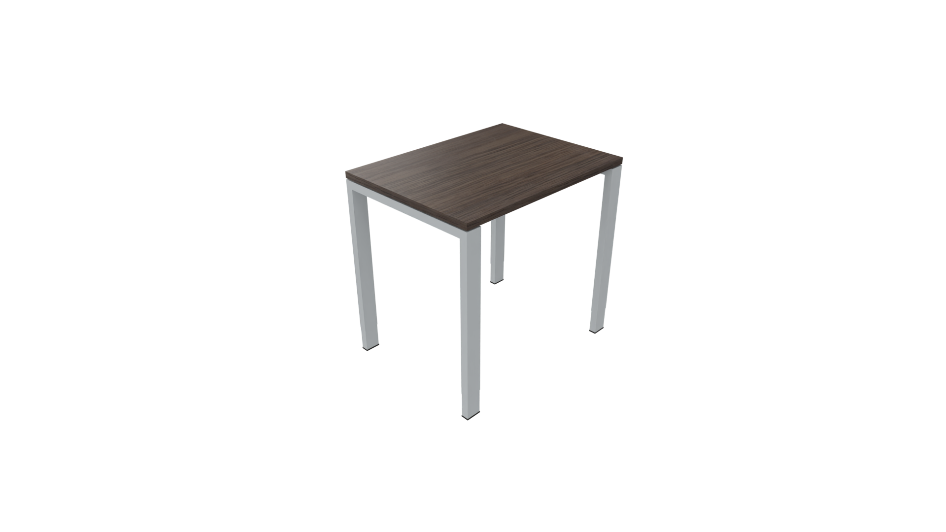 Bijzettafel 4331 - 80 x 60 cm. - Alu - Eiken donker afbeelding