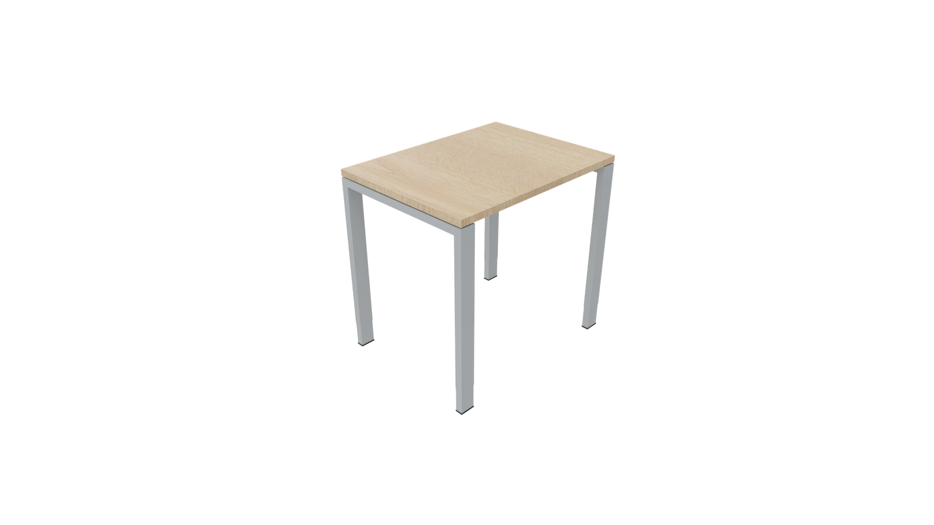 Bijzettafel 4331 - 80 x 60 cm. - Alu - Eiken licht afbeelding