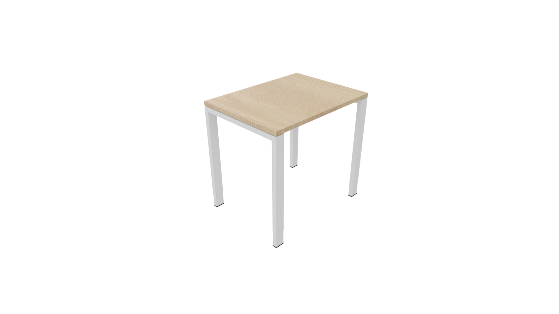 Bijzettafel 4331 - 120 x 46 cm. - Wit - Eiken licht afbeelding