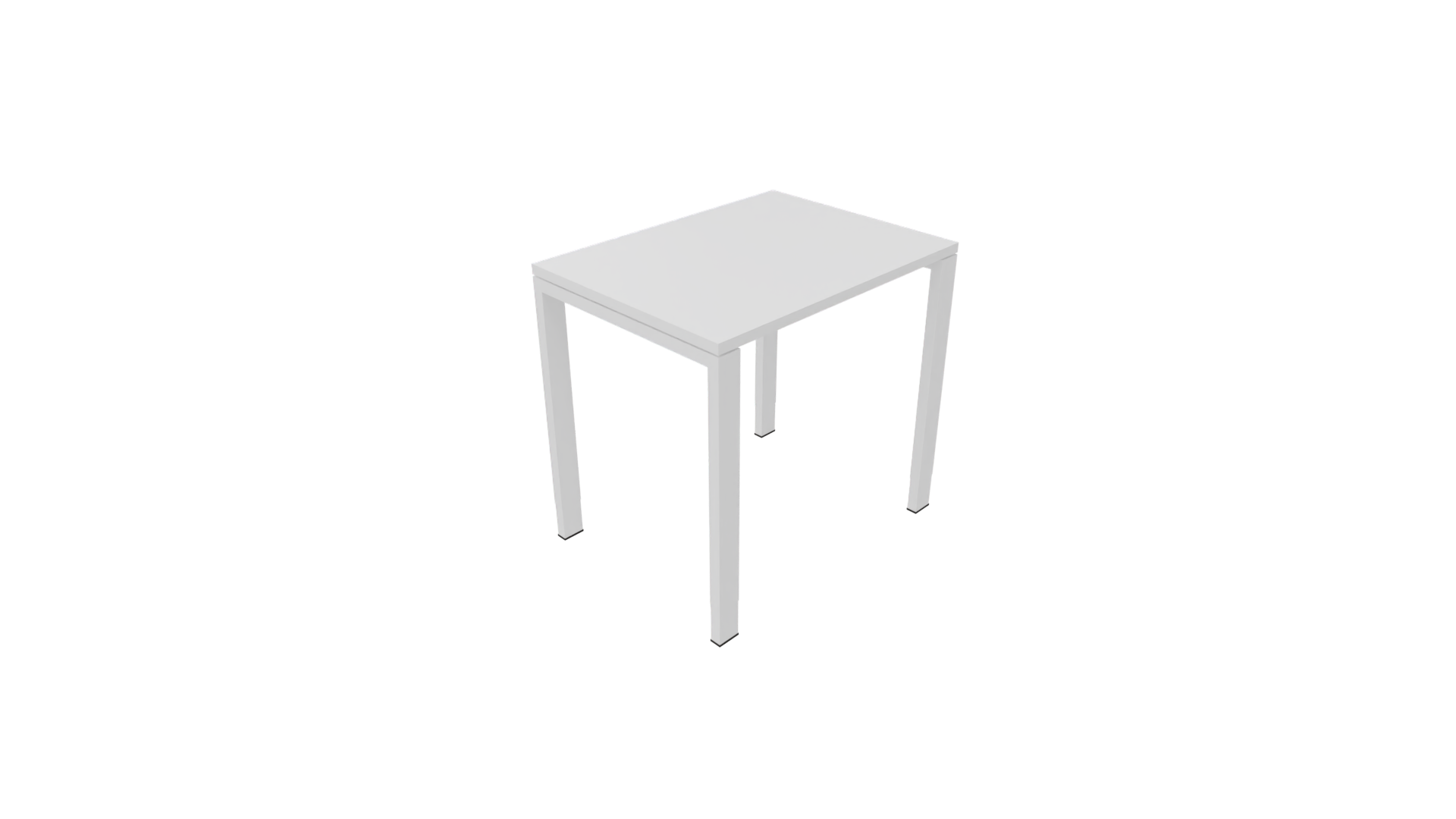 Bijzettafel 4331 - 80 x 60 cm. - Wit - Wit afbeelding