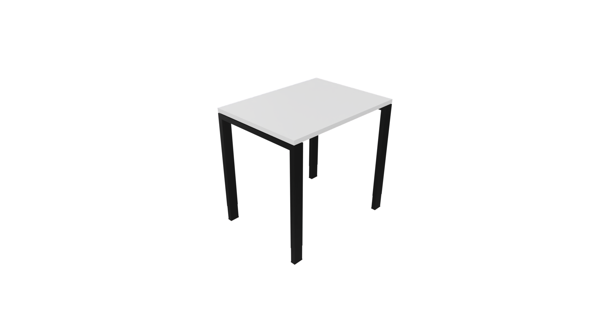 Bijzettafel 4331 - 120 x 60 cm. - Zwart - Wit afbeelding
