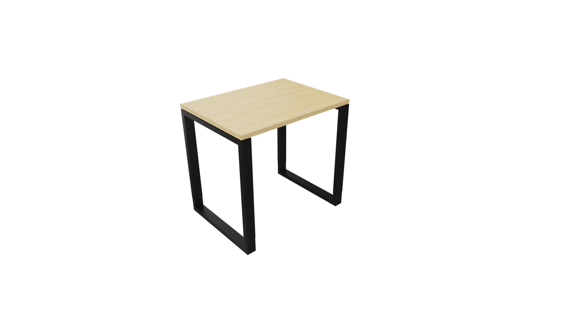 Bijzettafel 4431 - 80 x 60 cm. - Zwart - Beuken afbeelding