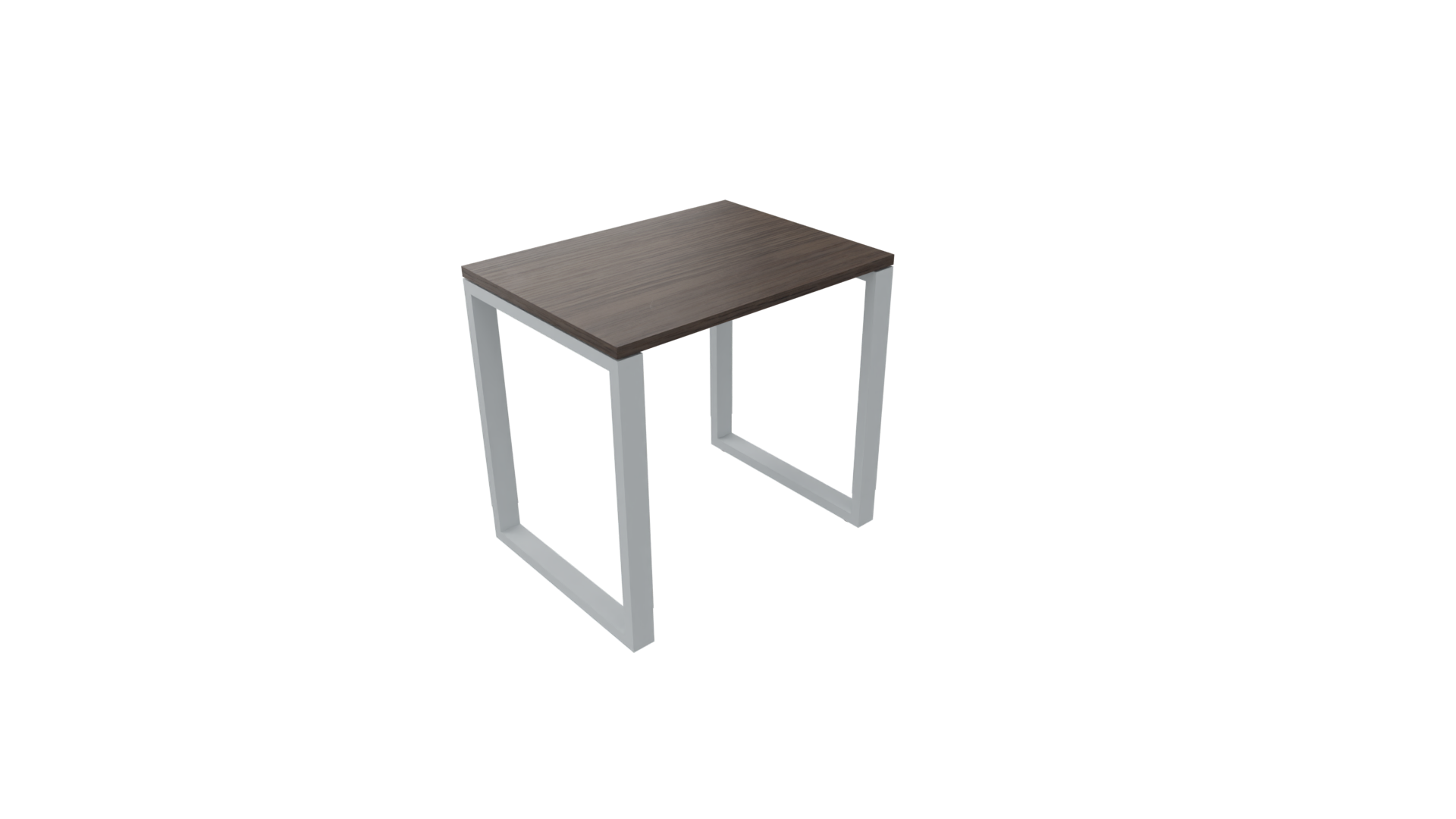 Bijzettafel 4431 - 80 x 60 cm. - Alu - Eiken donker afbeelding
