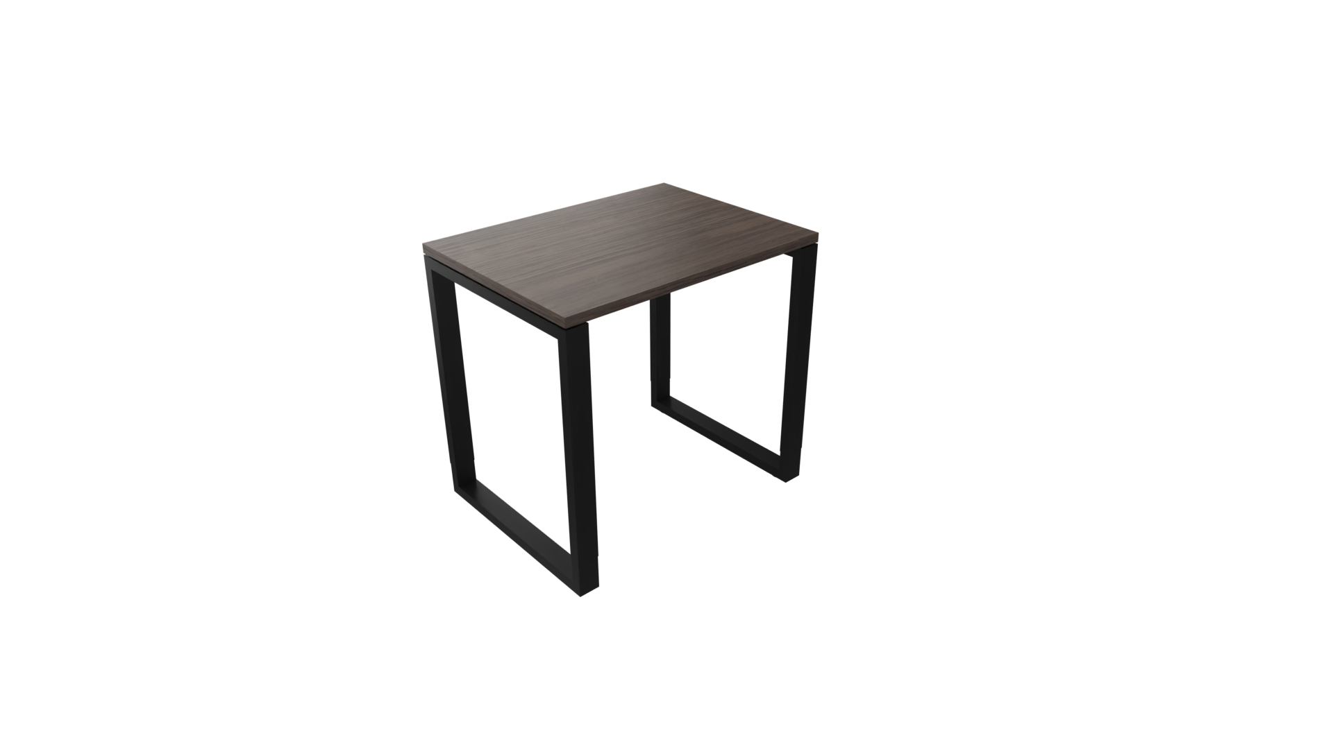 Bijzettafel 4431 - 80 x 60 cm. - Zwart - Eiken donker afbeelding