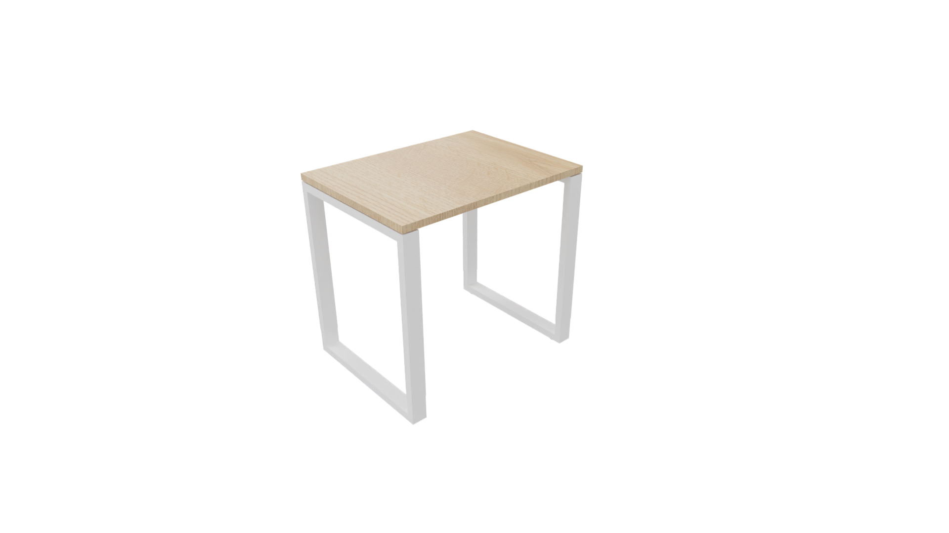 Bijzettafel 4431 - 120 x 46 cm. - Wit - Eiken licht afbeelding