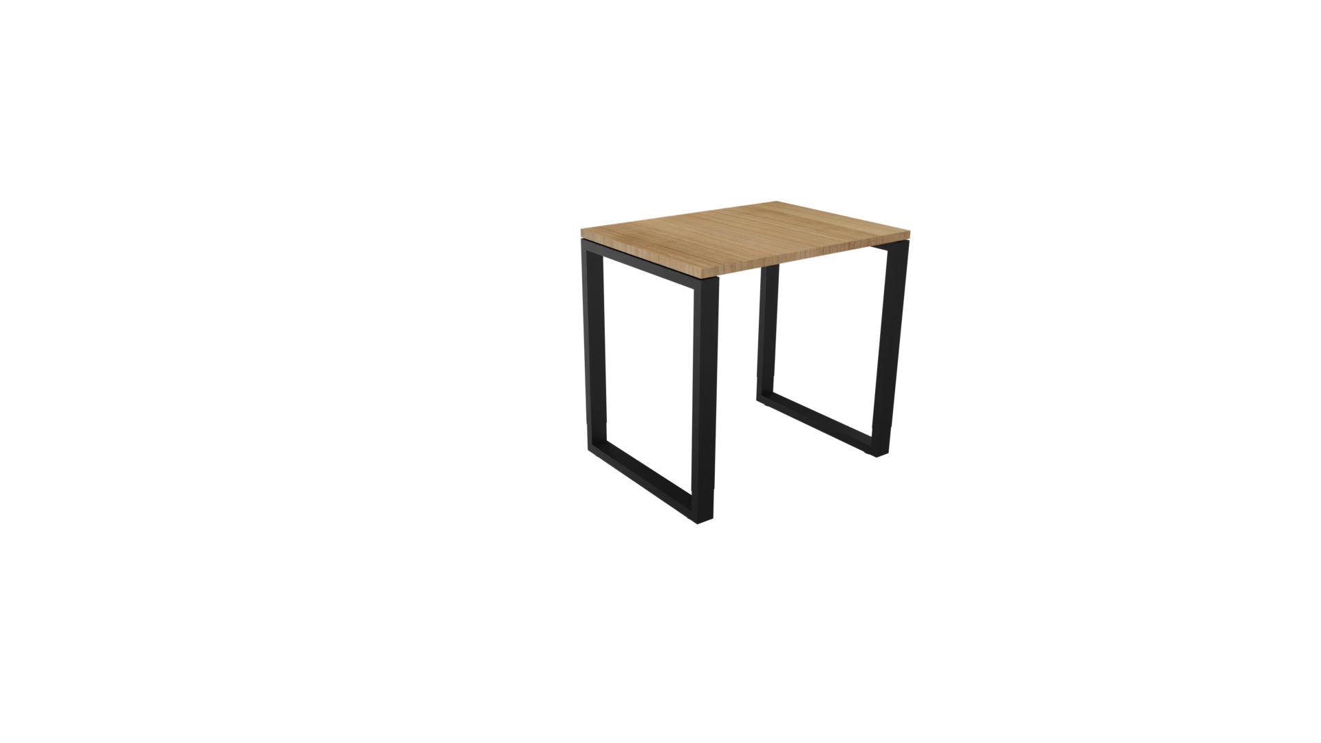 Bijzettafel 4431 - 80 x 60 cm. - Zwart - Toscaans noten afbeelding
