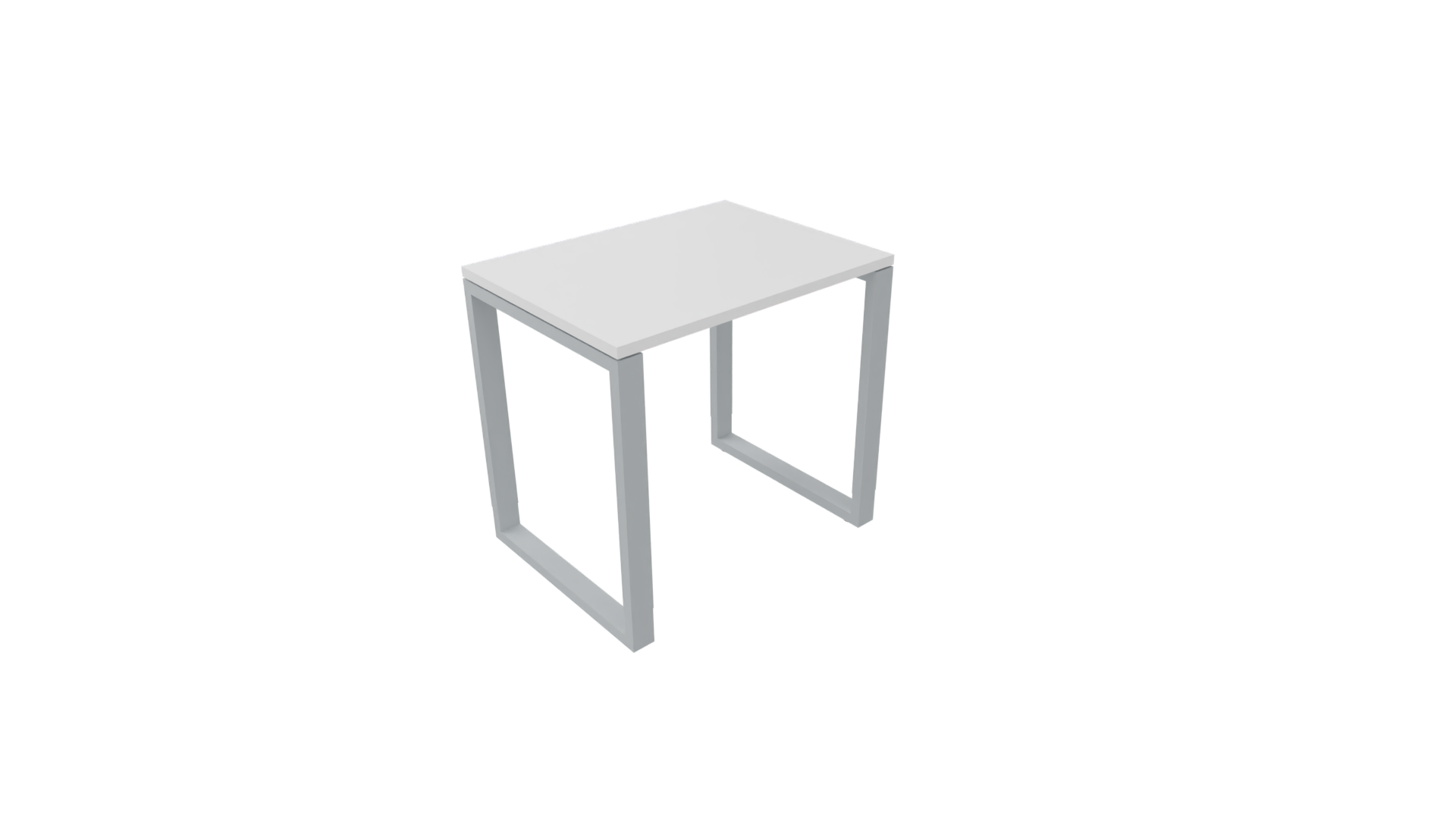 Bijzettafel 4431 - 80 x 46 cm. - Alu - Wit afbeelding