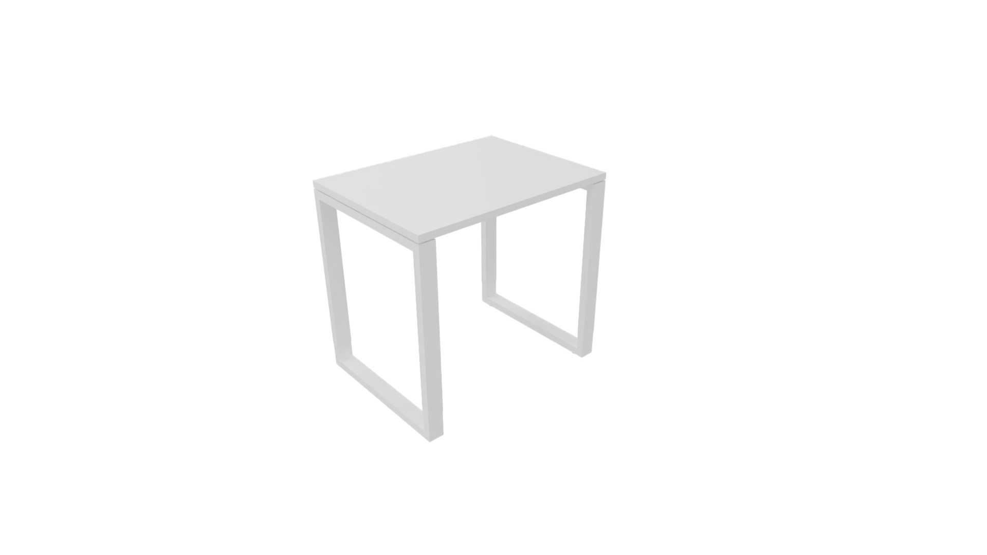 Bijzettafel 4431 - 80 x 60 cm. - Wit - Wit afbeelding