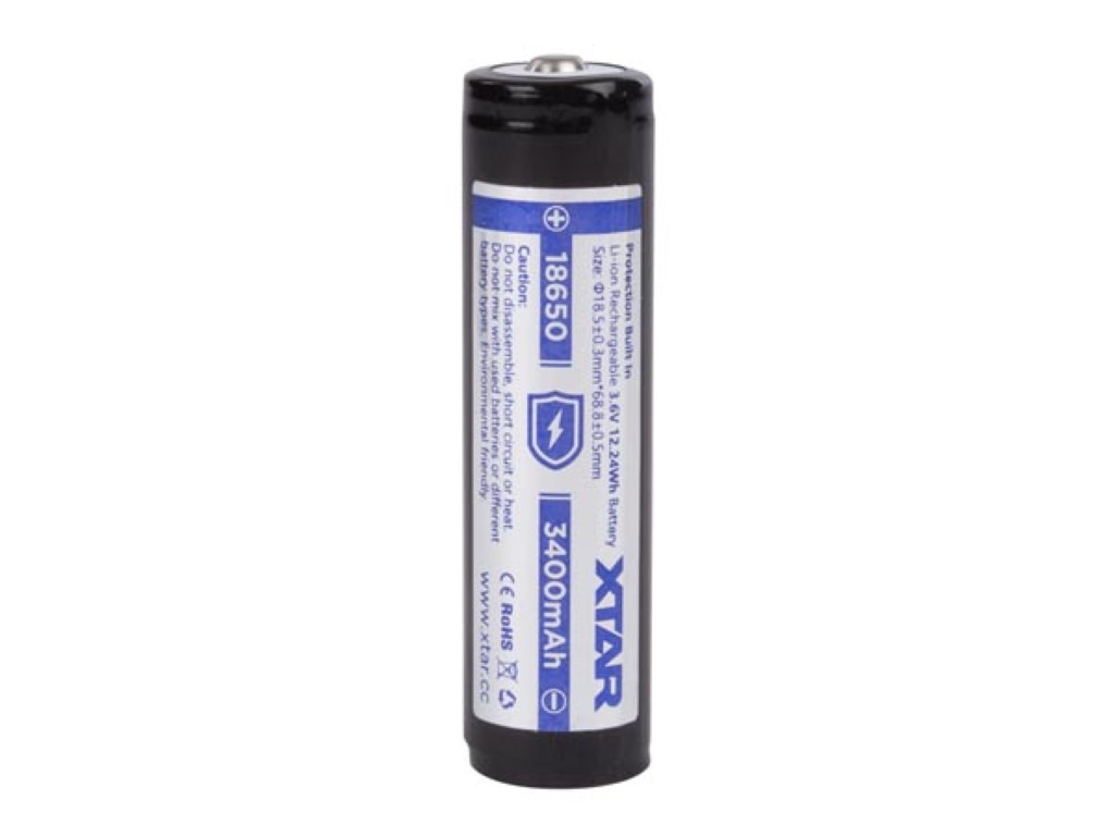 Velleman XTAR OPLAADBARE LITHIUM-ION BATTERIJ 3.6 V 3400 mAh 18650