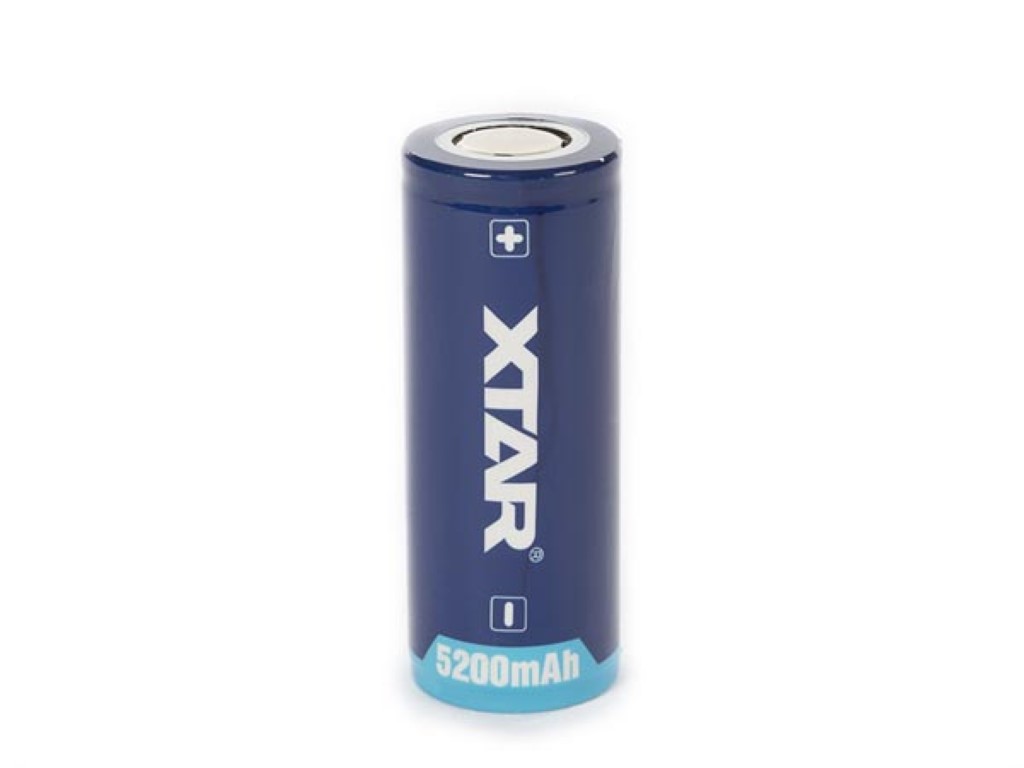 XTAR - OPLAADBARE LITHIUM-ION BATTERIJ 3.6 V - 5000 mAh - 26650 afbeelding