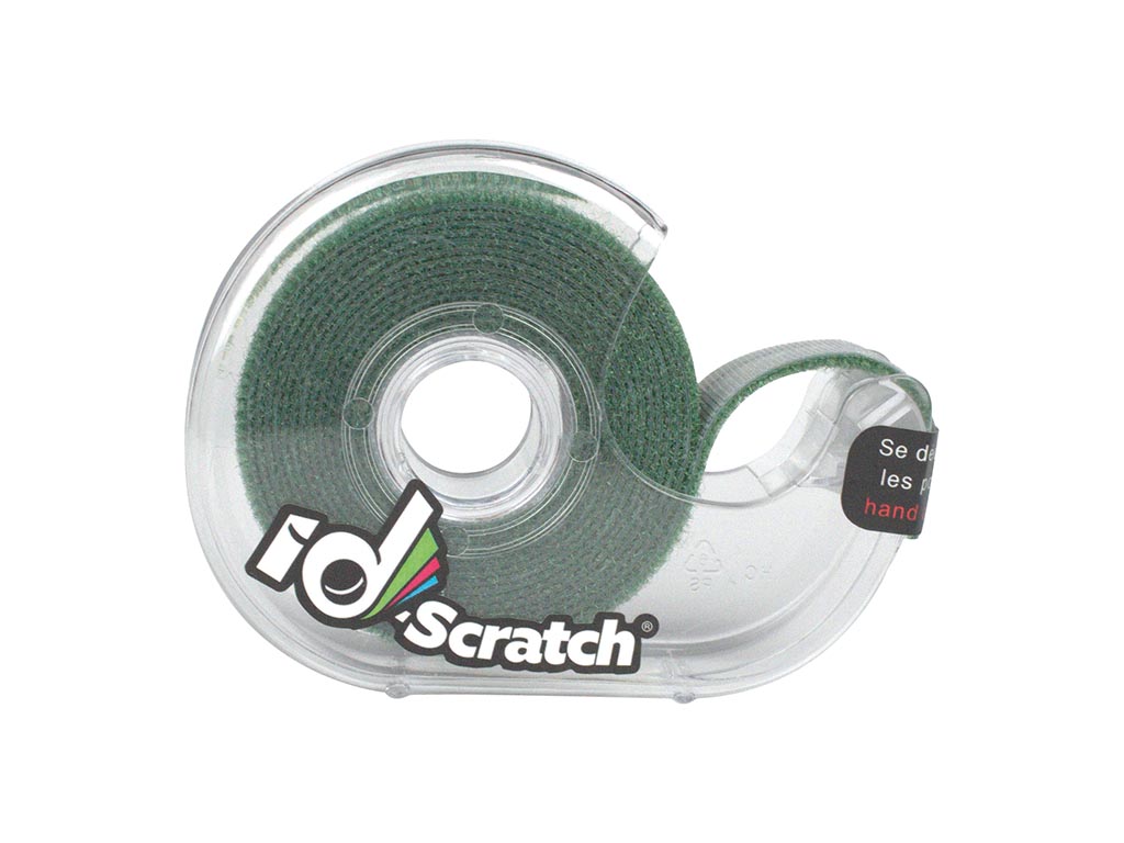 Klittenband - rol 2m x 2cm - donkergroene kleur afbeelding