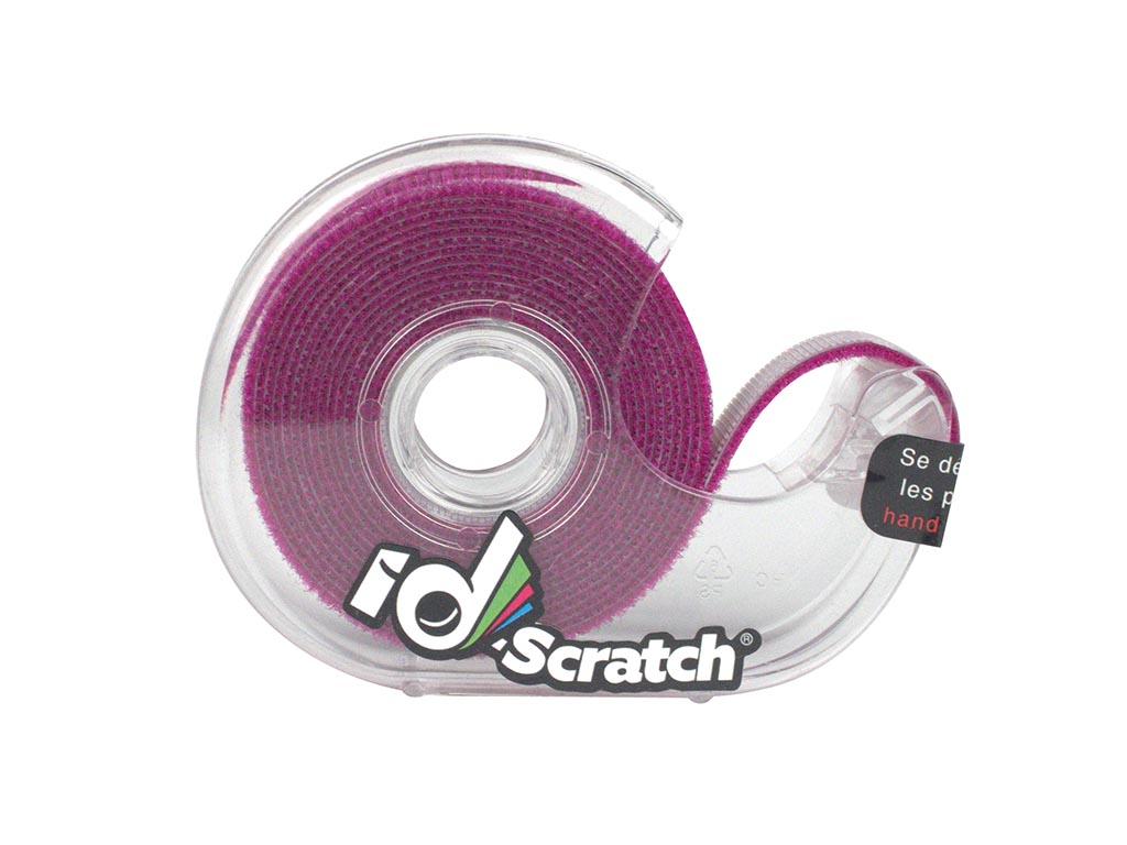 Klittenband - rol 2m x 2cm - violet rode kleur afbeelding