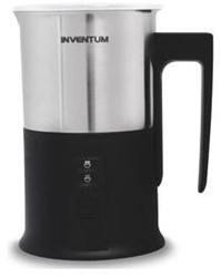 Melkopschuimer Inventum 240ml zwart met rvs