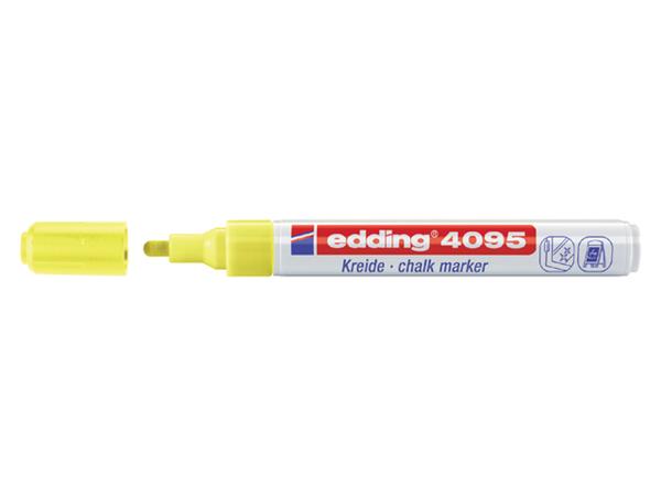 Krijtstift edding 4095 rond 2-3mm neon geel afbeelding