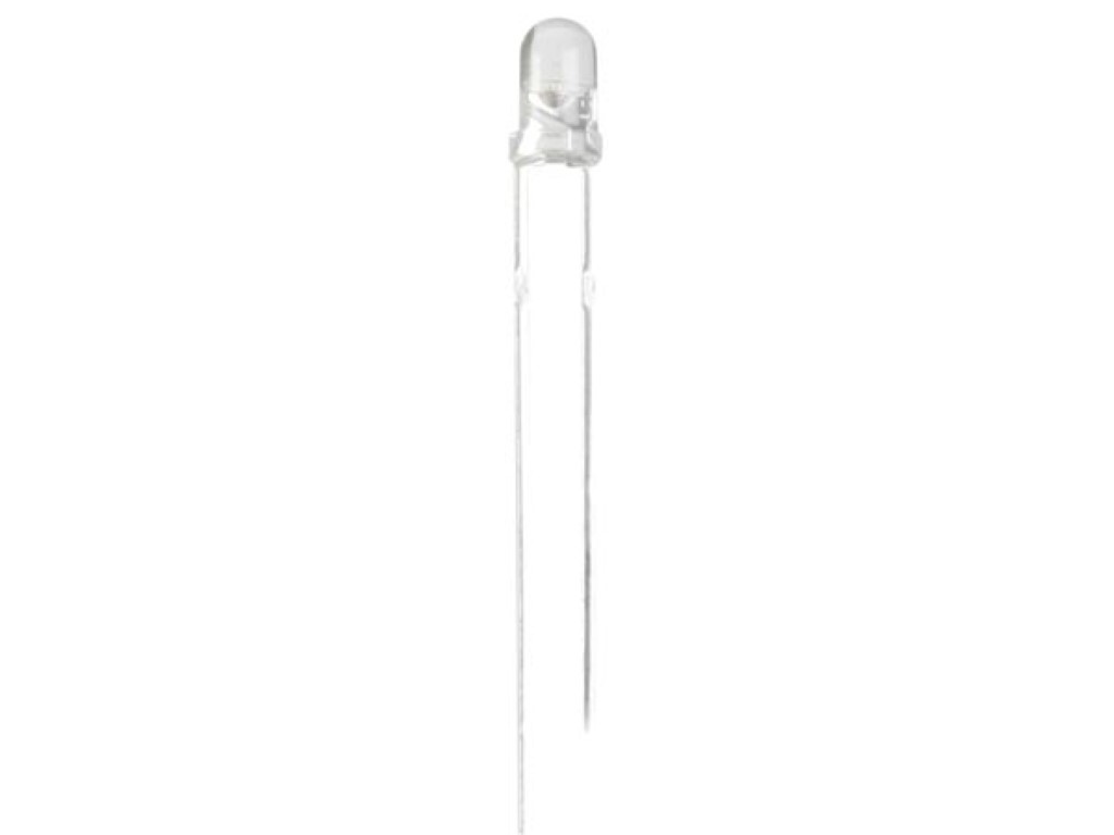BLAUWE LED 3 mm - TRANSPARANT afbeelding