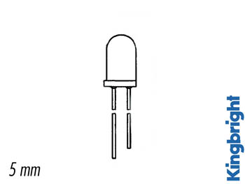KNIPPERLED 5mm GROEN DIFFUUS afbeelding