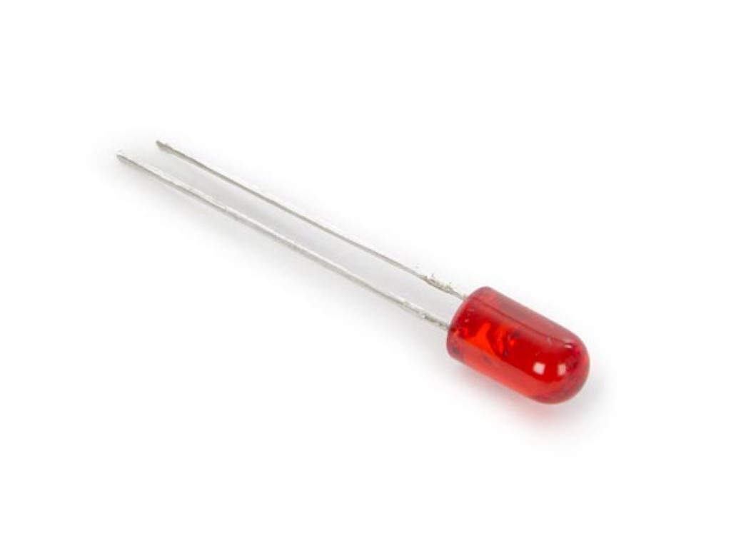 STANDAARD LED 5mm ROOD DIFFUUS afbeelding
