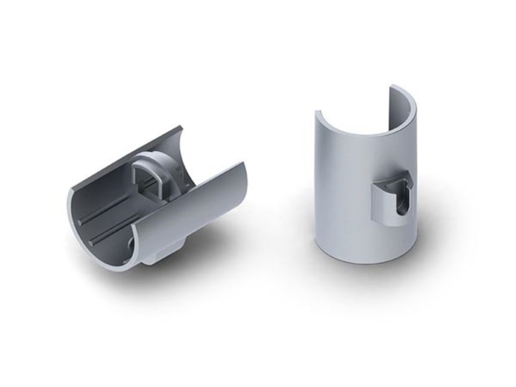 Velleman LINEAIRE CONNECTOR VOOR ALUMINIUMPROFIEL VOOR LEDSTRIP ALU-ROUND COMPATIBEL MET REUTLINGER KABELHOUDER ZILVER