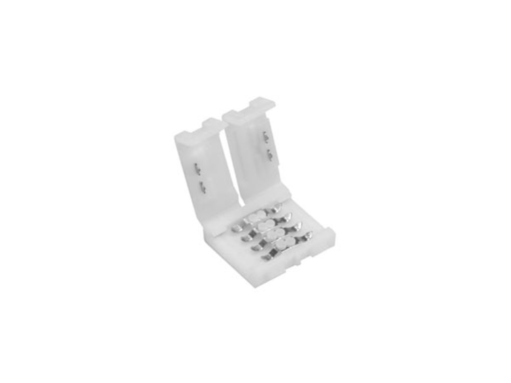 PUSH CONNECTOR VOOR FLEXIBELE LED-STRIP - 10 mm - RGB KLEUR afbeelding