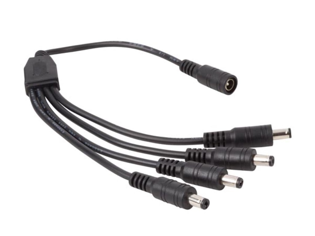 Velleman SPLITKABEL MET 4 MANNELIJKE 1 VROUWELIJKE DC- PLUG
