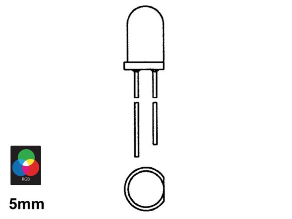 Velleman LOW-COST LED 5mm ROOD DIFFUUS 8mcd