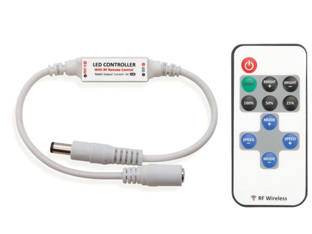 Velleman MINI LED-DIMMER 1 KANAAL MET RF-AFSTANDSBEDIENING