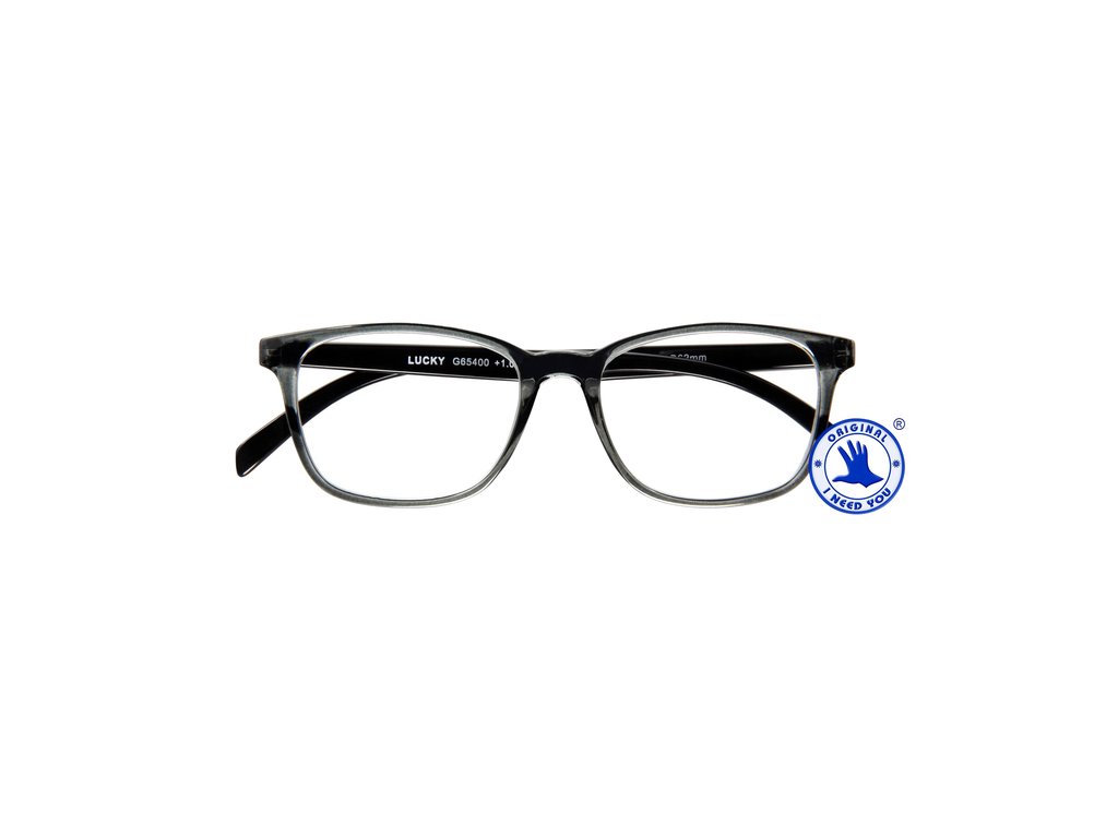 Leesbril I Need You +2.00 dpt Lucky grijs-zwart afbeelding