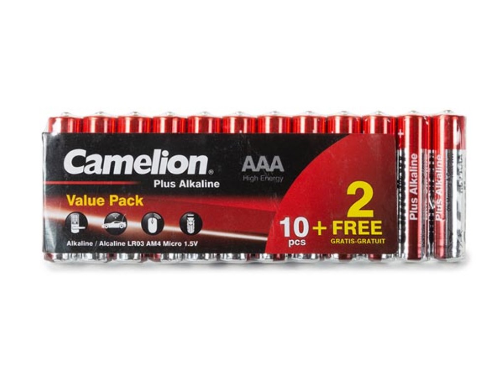 ALKALINE AAA / LR3 1.5 V PROMOPACK (10+2 st.) - 1200 mAh afbeelding