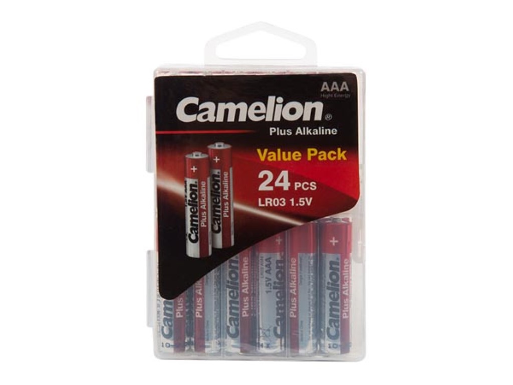 ALKALINE AAA / LR3 1.5 V - 1200 mAh (24 st./plastic doos) afbeelding