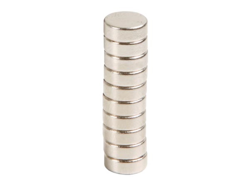 MAGNEET Ø8 x 3mm - 10 stuks afbeelding