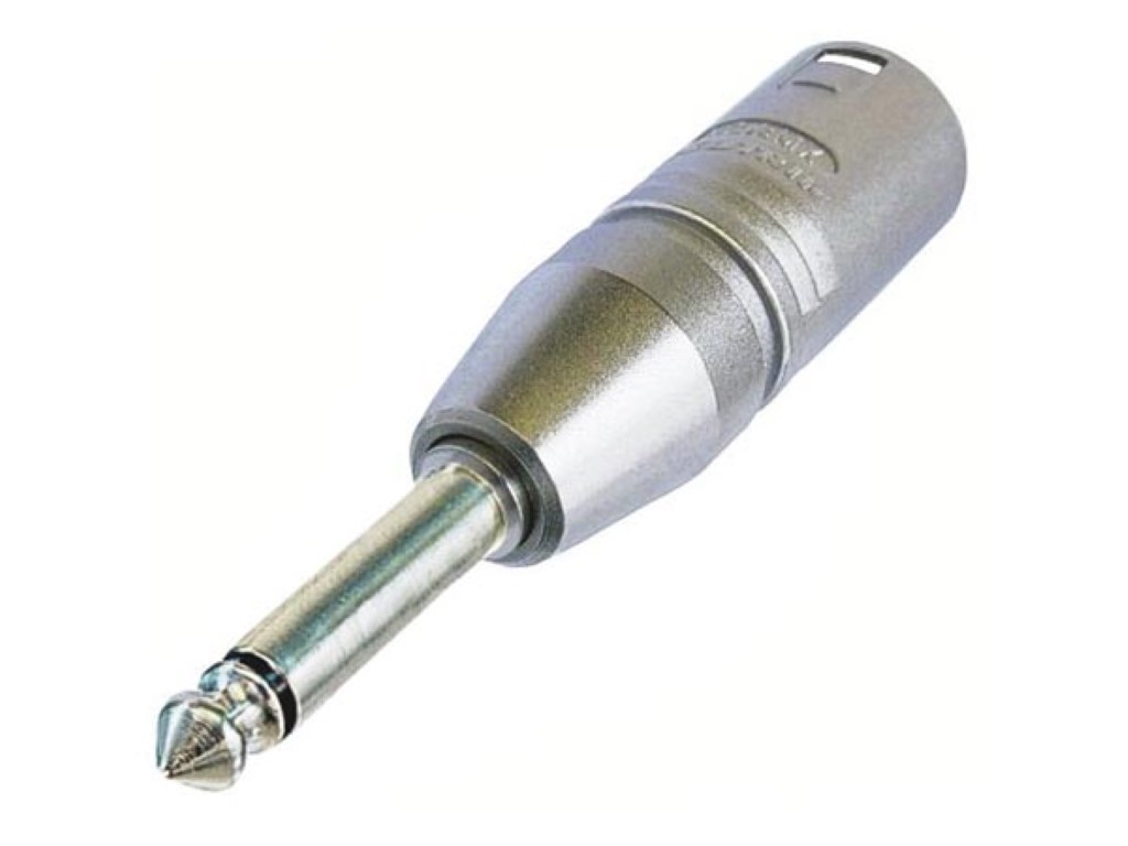 Velleman NEUTRIK 3-POLIGE XLR MANNELIJK NAAR MONO 1 4"PLUG