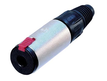 NEUTRIK - JACK PLUG CONNECTOR, 3-POLIG VROUWELIJK, VERZILVERD, VERNIKKELD afbeelding