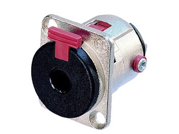 NEUTRIK - JACK PLUG CONNECTOR, 3-POLIG VROUWELIJK, VERZILVERD, VERNIKKELD, D-FORMAAT afbeelding