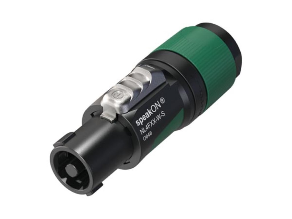 NEUTRIK - 4-polige speakON kabelconnector, schroefklemmen, trekontlasting voor kabeldiameters 6 tot 12 mm afbeelding