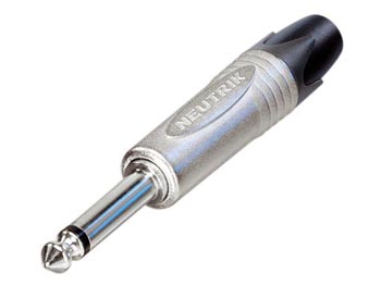 NEUTRIK - JACK PLUG CONNECTOR, 2-POLIG MANNELIJK, 6.3mm, VERNIKKELD afbeelding