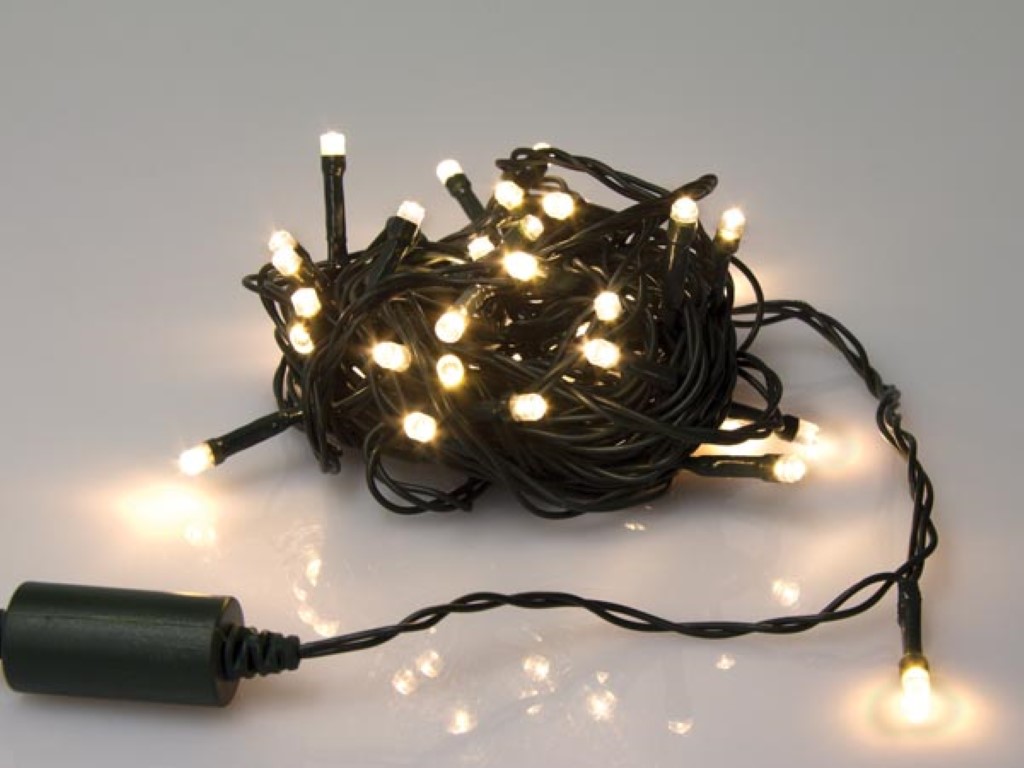 Novalight LED - 6 m - 40 warm witte lampen - groene draad afbeelding