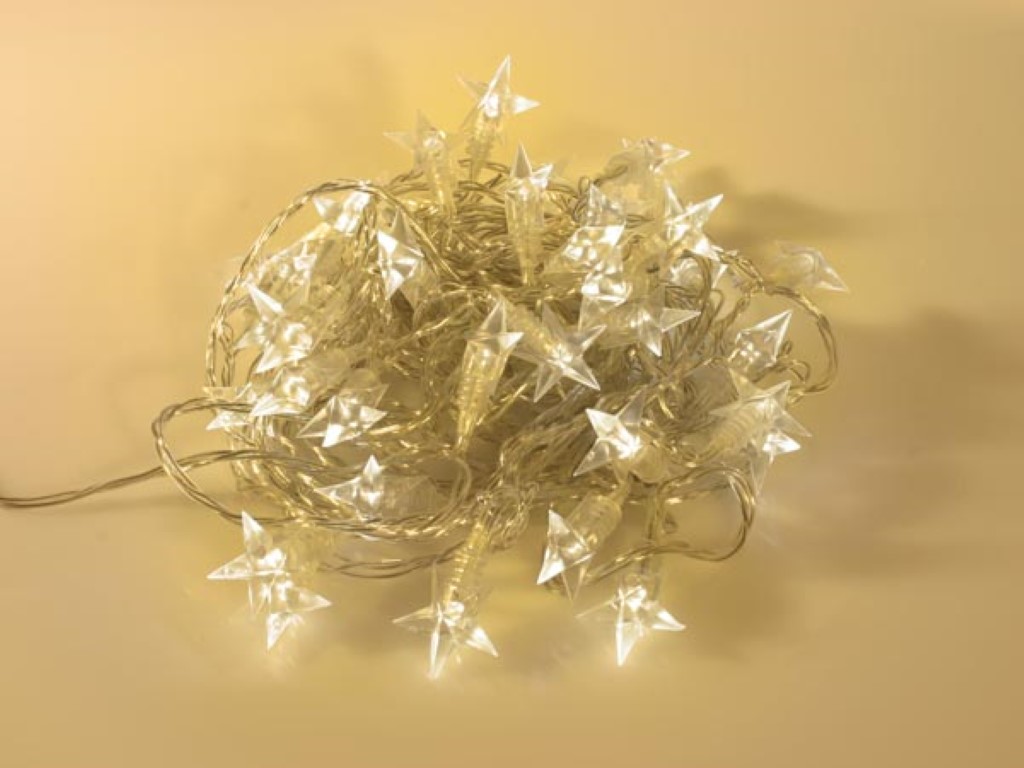 Novastarlight LED - 10 m - 40 warm witte sterren - transparant draad afbeelding