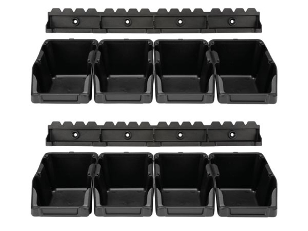 Velleman Set Magazijnbakken 8 st. 103 x 165 x 75 mm Zwart