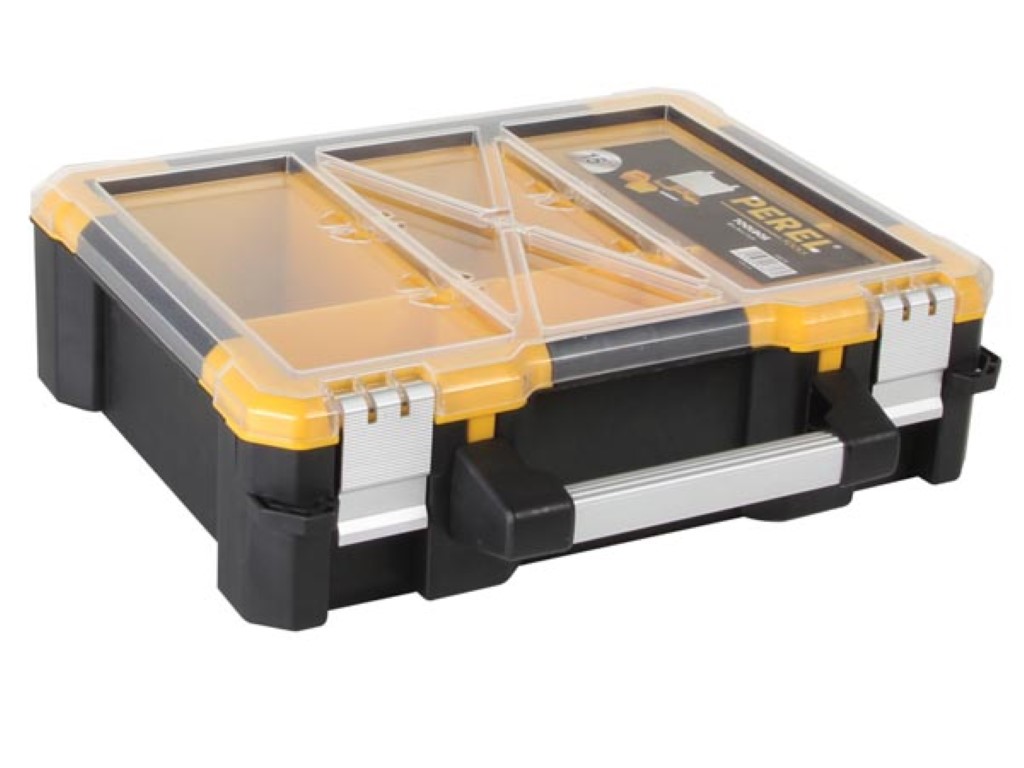 Velleman Plastic Opbergkoffer met Verwijderbare Bakjes 380 x 340 x 110 mm 14 L