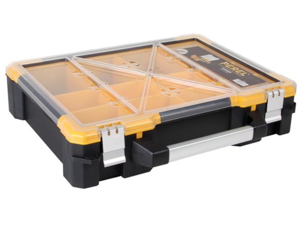 Velleman Plastic Opbergkoffer met Verwijderbare Bakjes 490 x 420 x 115 mm 23 L
