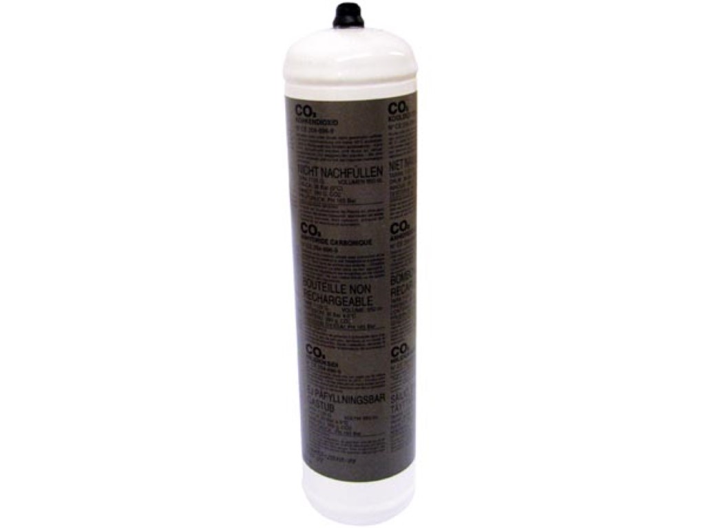 Velleman OXYTURBO EENMALIGE CO2 GASFLES VOOR MIGNON EN MICRO 950 ml
