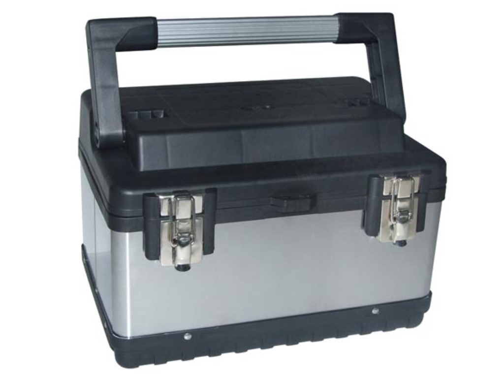 Gereedschapskoffer - Roestvrij Staal - 380 x 270 x 225 mm - 23 L afbeelding