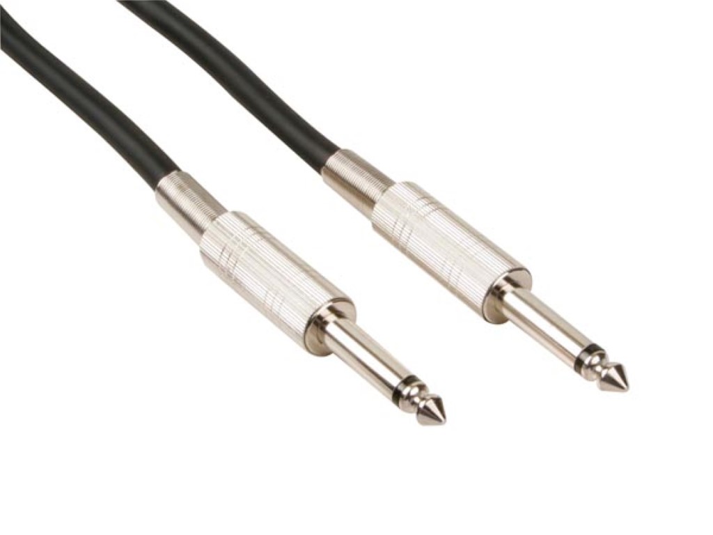 LUIDSPREKERKABEL - JACK 6.35 mm naar JACK 6.35 mm - MONO - 3 m - BLAUW afbeelding