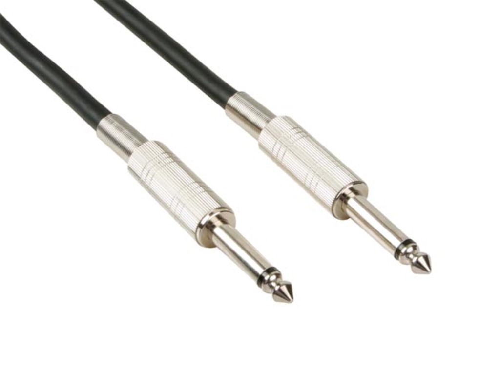 LUIDSPREKERKABEL - JACK 6.35 mm naar JACK 6.35 mm - MONO - 5 m - BLAUW afbeelding