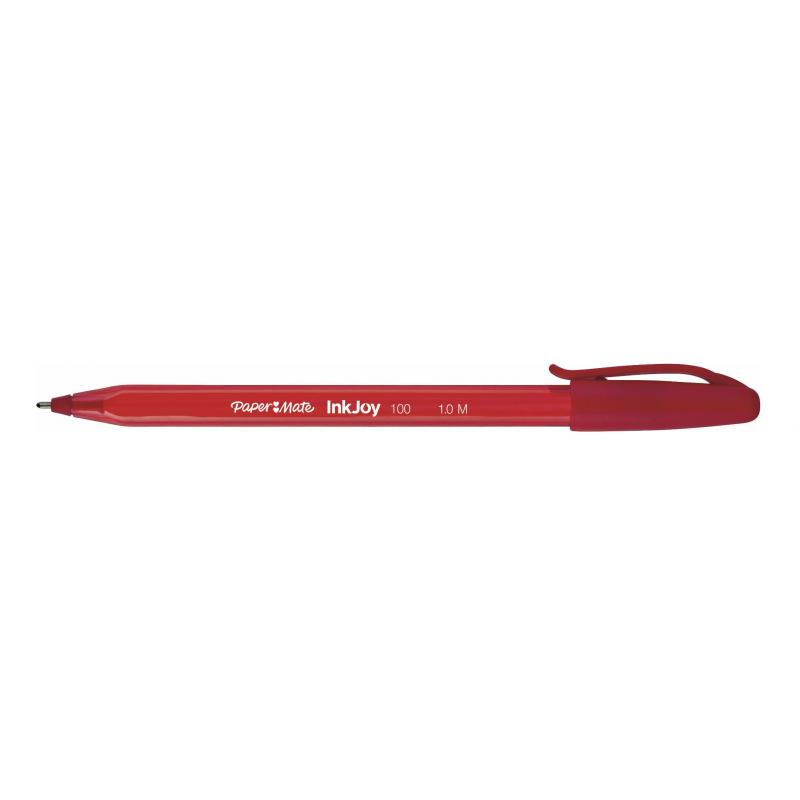 Balpen Paper Mate Inkjoy 100 medium rood afbeelding