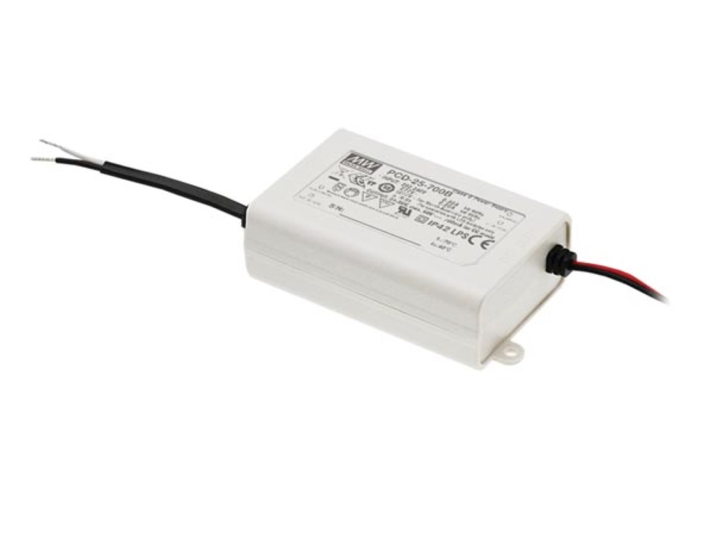 LED-DRIVER MET CONSTANTE STROOM - DIMBAAR - 1 UITGANG - 350 mA - 25 W afbeelding