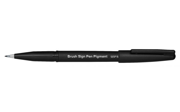 Brushpen Pentel SESP15-SPX Sign sepia afbeelding